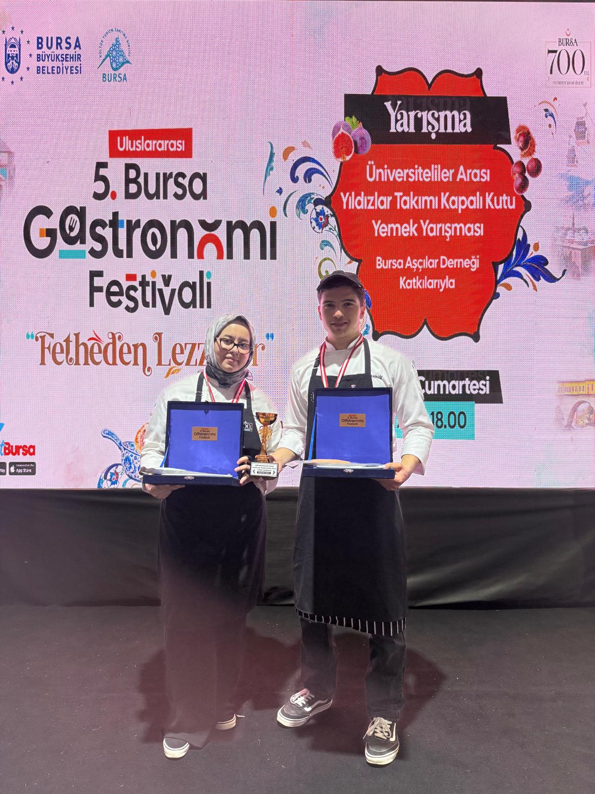 BŞEÜ Aşçılık Programı Öğrencilerinden Gastronomi Yarışmasında Üçüncülük Başarısı